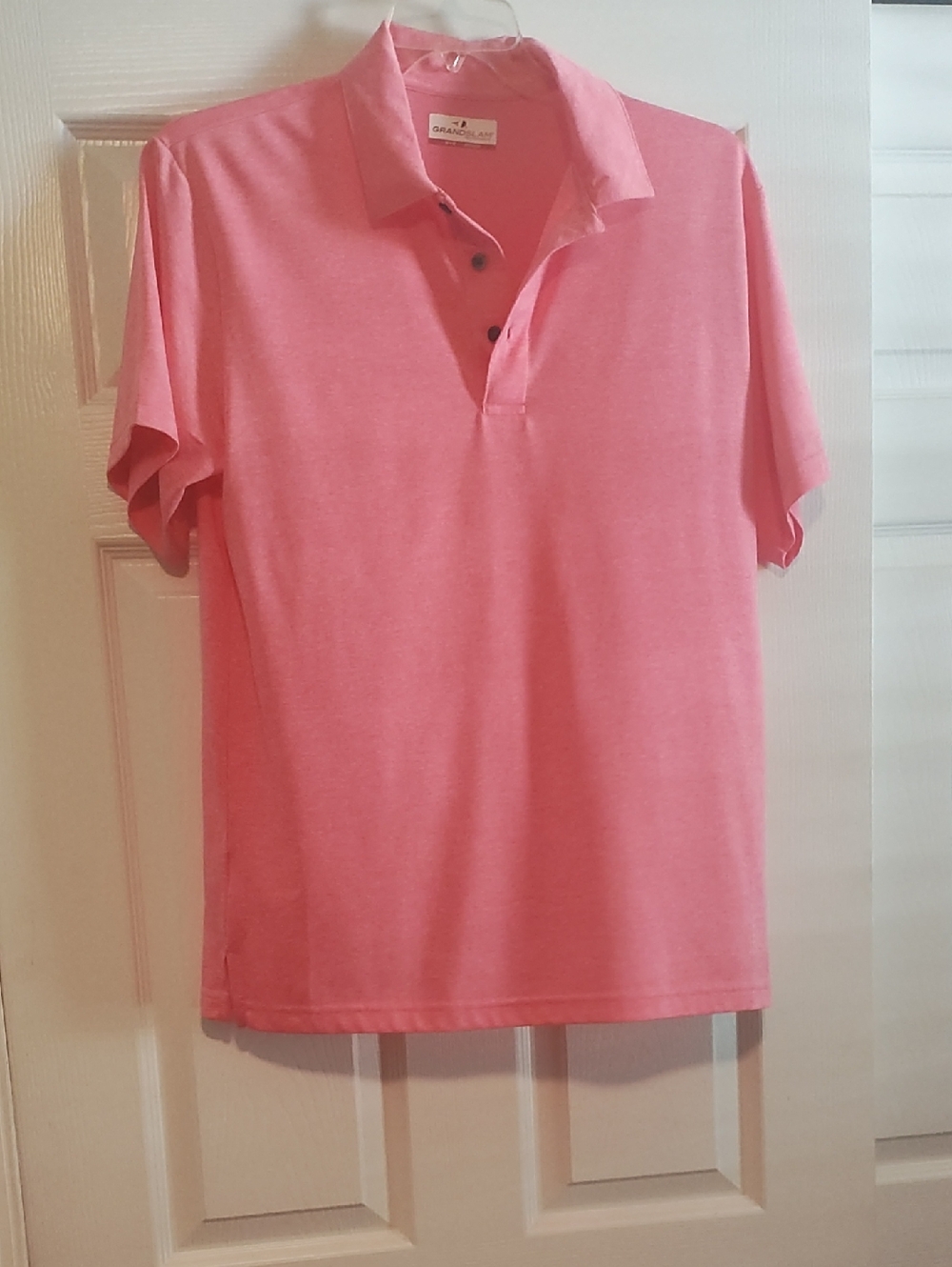 Grand Slam Coral Pink Men's Polo Shirt